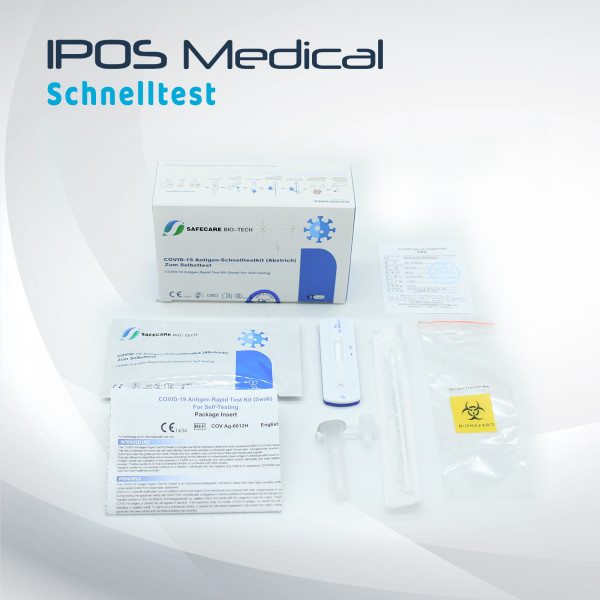 Safecare Bio-Tech Covid-19 Antigen Schnelltest (Swab), Laientest, 5 Tests / Box